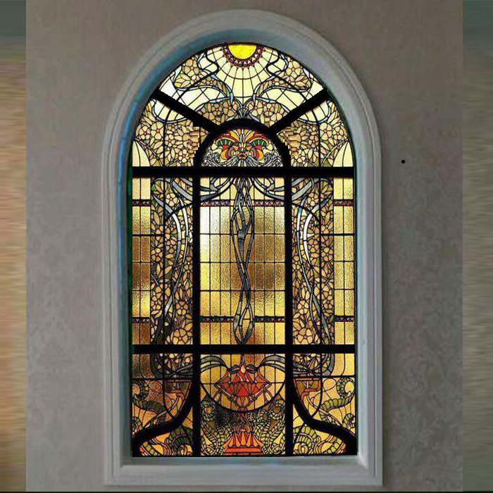 Beautiful Stained Mosaic Colored Coloured Church Cathedral Chapel Glass for Ancient Decoration Design Art Doors Windows Cookies Background Buildings