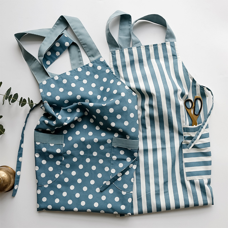 Bar Kitchen Cotton Apron Cafe Canvas Waist Apron Hotel Waiter Restaurant Baking Clothes