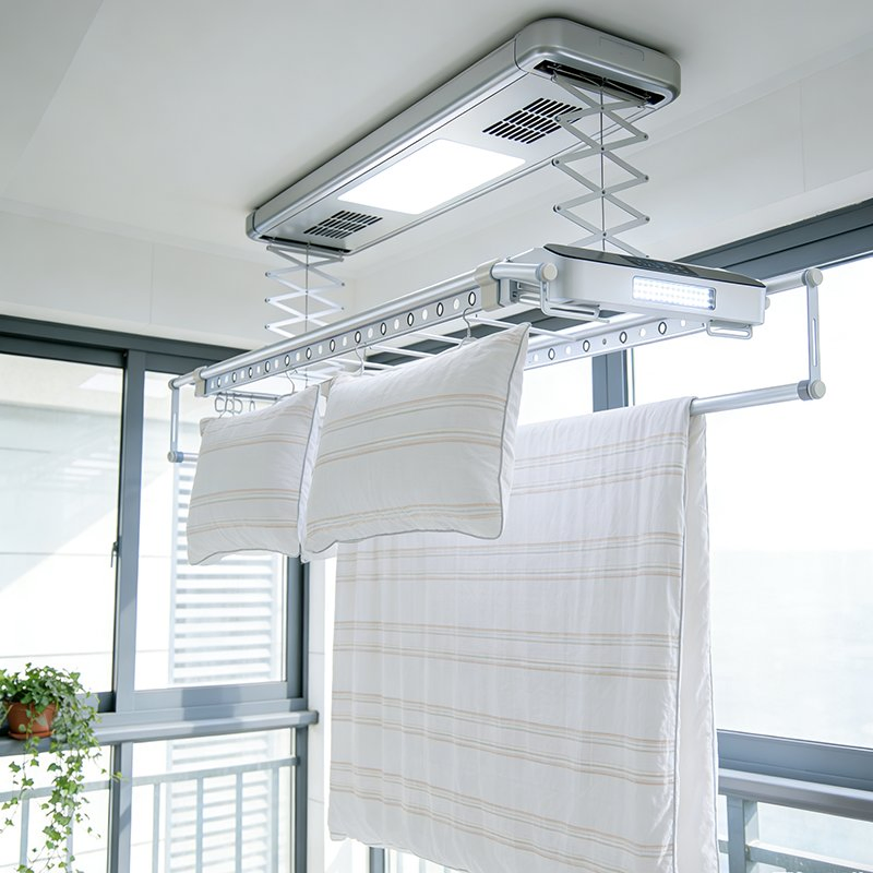 Smart Clothes Drying Rack Adjustable Height Air-Drying Mode Telescopic Clothes Drying Rack