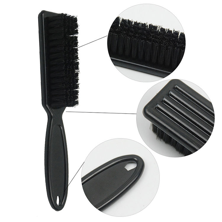 Removal Black Private Label Duster Shave Vegan Mens Barber Neck Paddle Custom Beard Brush
