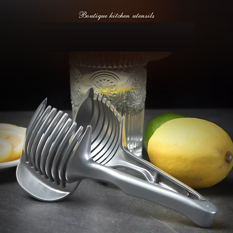 Fruit Lemon Slicer Stainless Steel Multifunctional Fruit Splitter Handle Tomato Slicer Household Fruit Cutter Tool