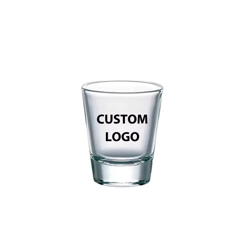 Hot Sale Custom Logo Premium Lead Free Crystal Shot Glass Party Transparent Glass Shot Cups