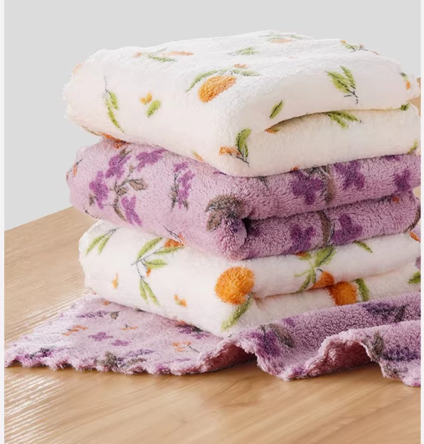 Wholesale Coral Fleece Kitchen Cloth Microfiber Cleaning Towel