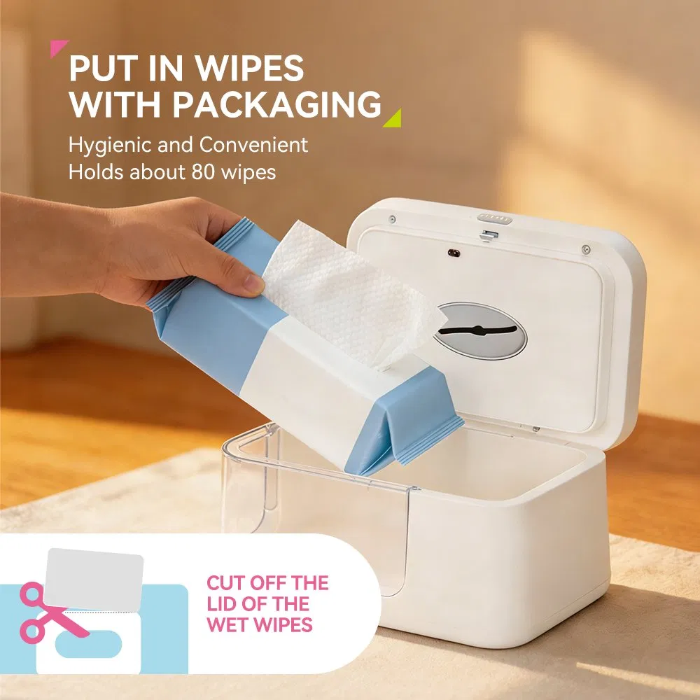 Kids' Electric Hand Wipe Dispensers ABS and PP Wet Towel Warmer Diaper
