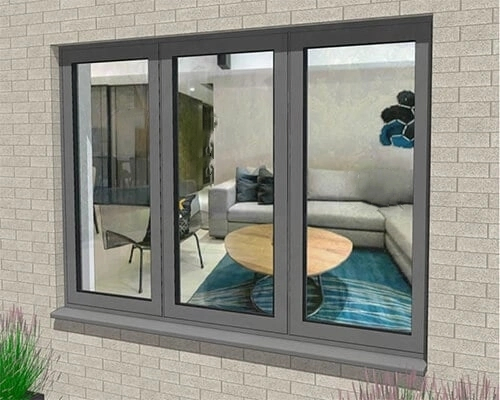 Energy Efficient Double Glazed Casement Window Hurricane Proof High Impact Push out Aluminium Swing Windows