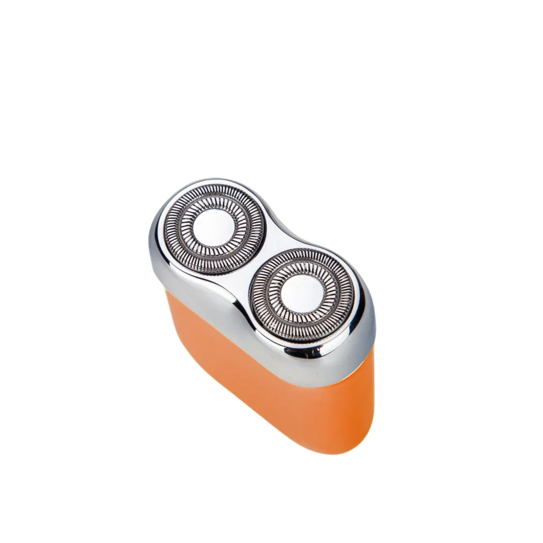Two Floating Heads Portable Waterproof Razor Rechargeable Shaver