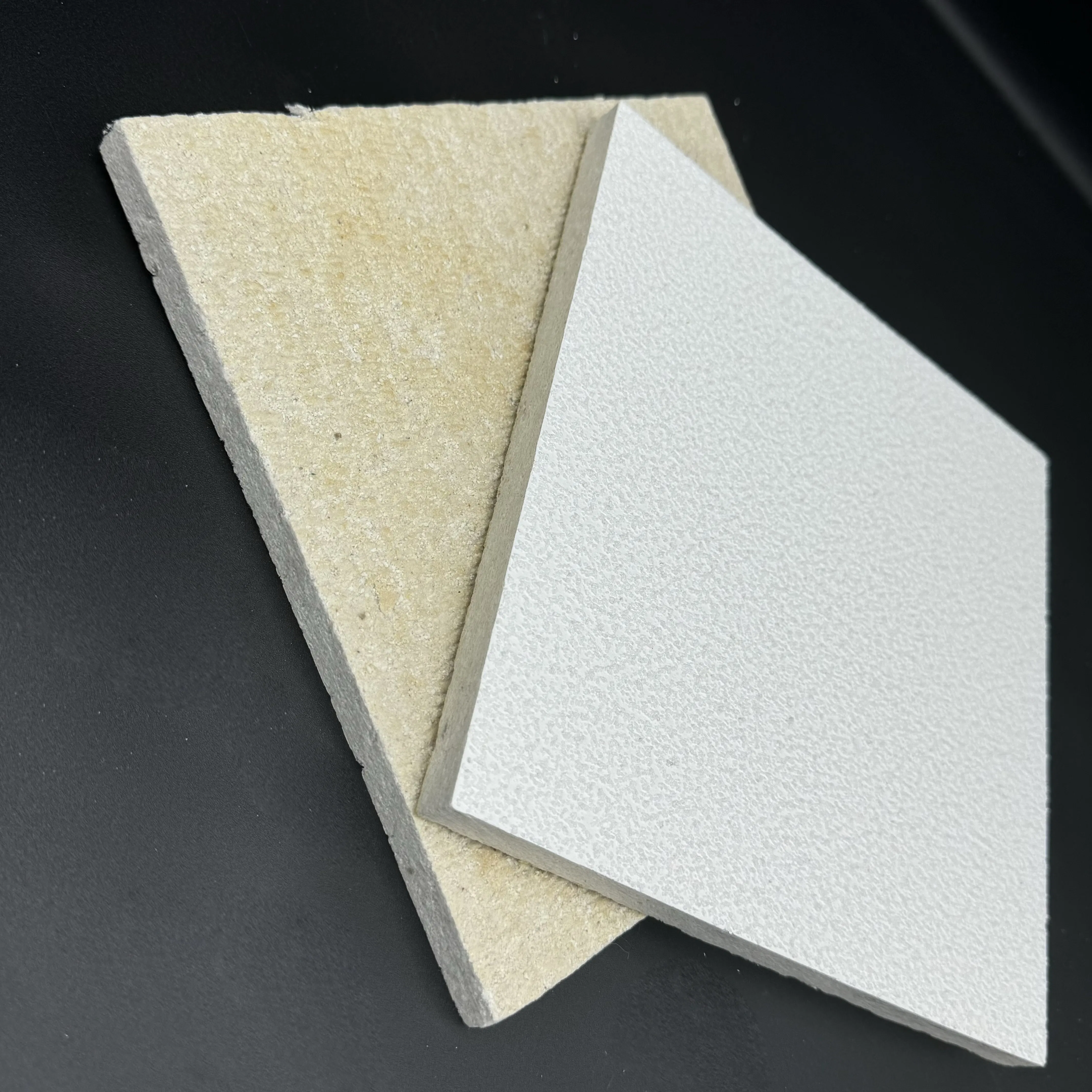 Acoustic Mineral Fiber Drop Ceiling Tiles 14mm for Clean Room with Sand Texture Finish Fire Rated Class a