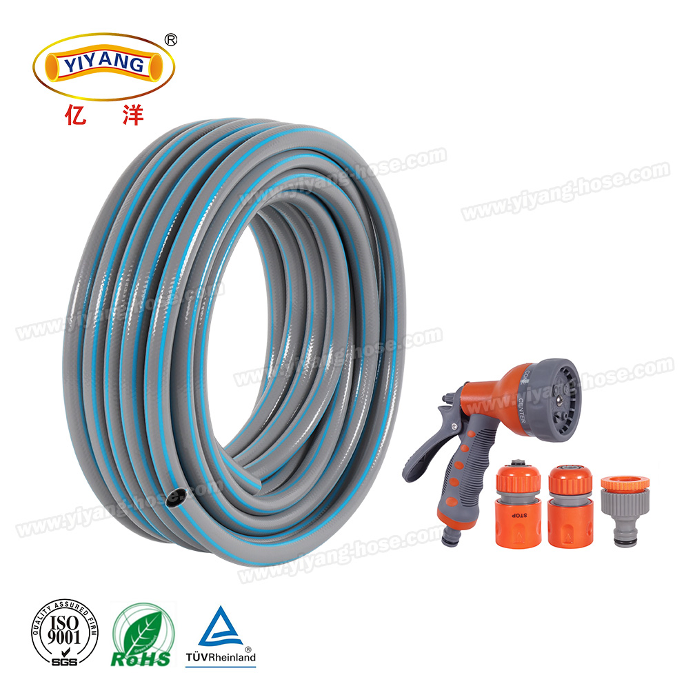 Heavy-Duty 1/2 Inch PVC Garden Hose with Quick Connect Fittings