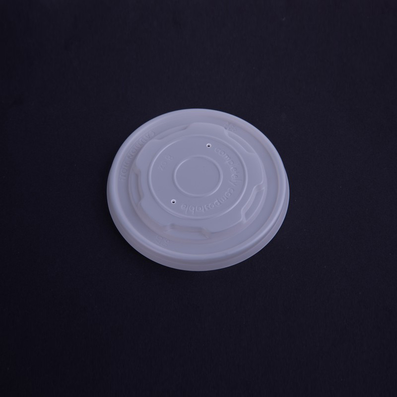 Wm74 Disposable Compostable 115mm Cpla Lids Used for Soup Cup Food Packaging