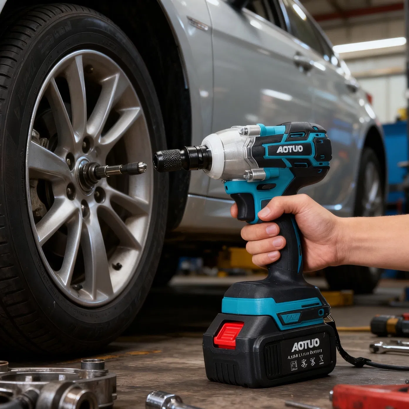 Беспроводной гайковерт Antauto 21В, ударный, бесщеточный