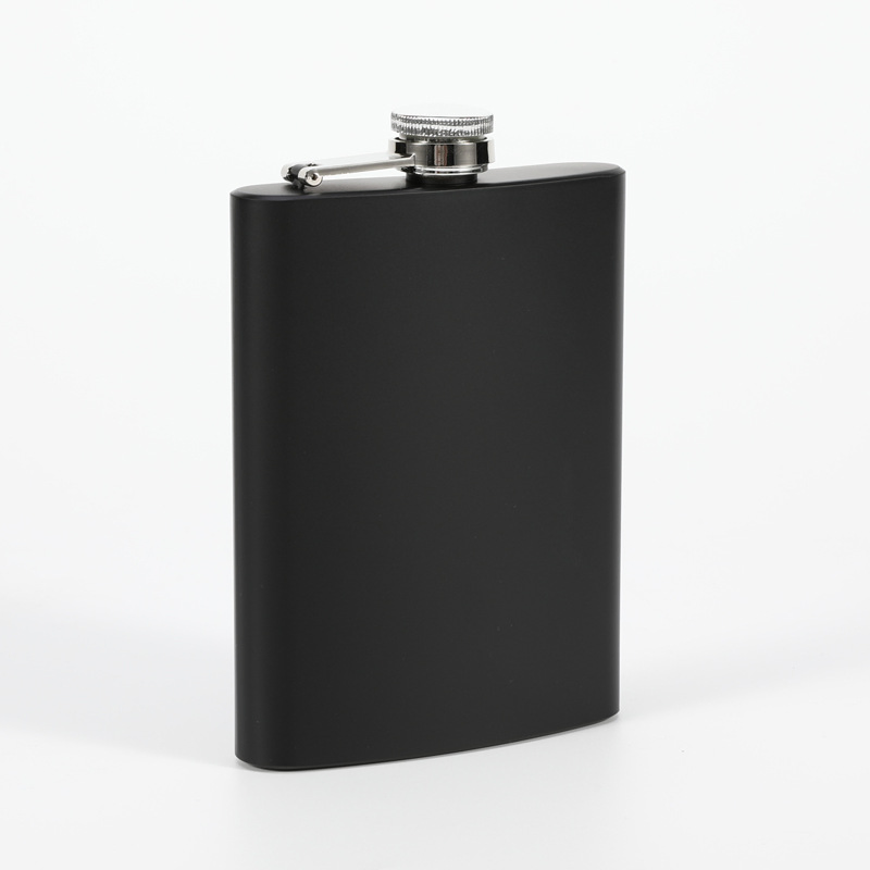 Wholesale Custom Whiskey Matte Black 6-12 Oz Portable Outdoor Wine Pot Camping Stainless Steel304 Hip Flask