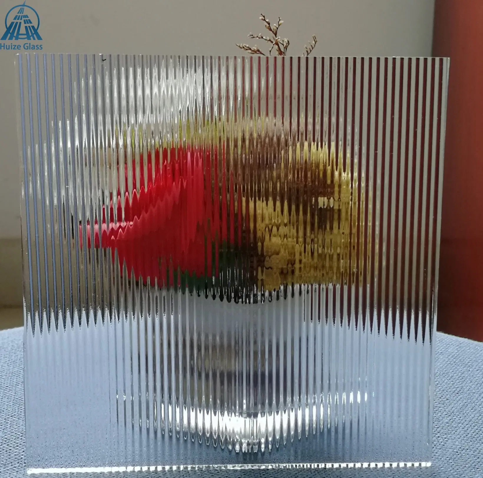 5/6/8/10mm Low Iron Fine Flute Ribbed Patterned Glass for Partition