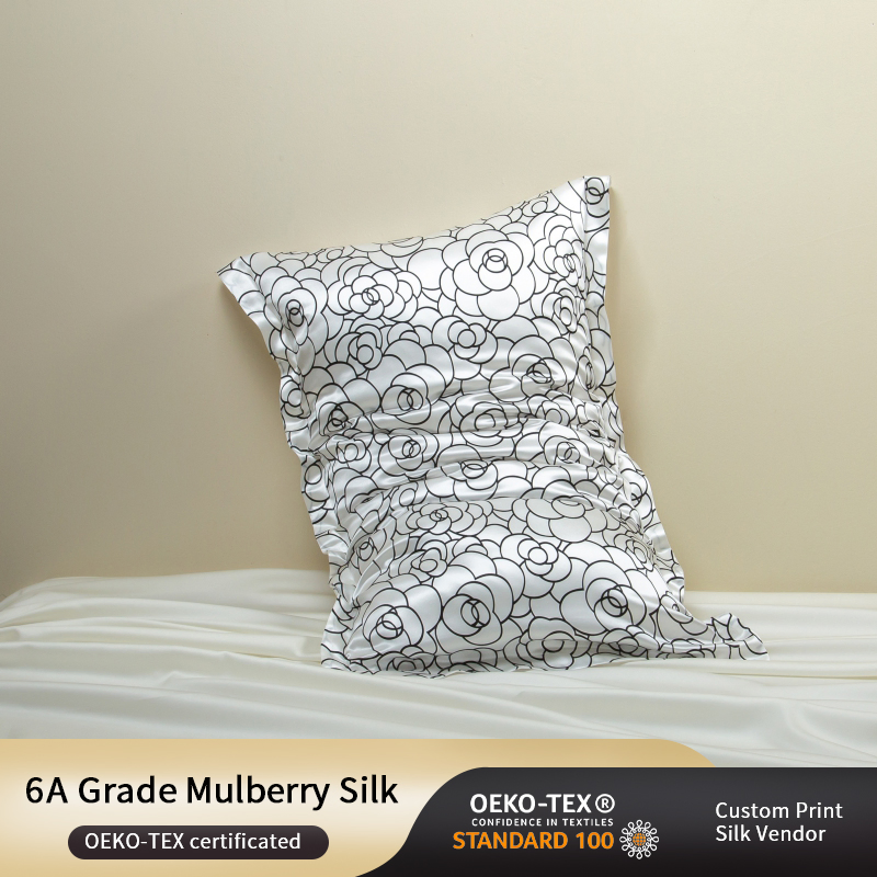 High Quality Printed Soft Mulberry Silk Sleeping Pillowcase