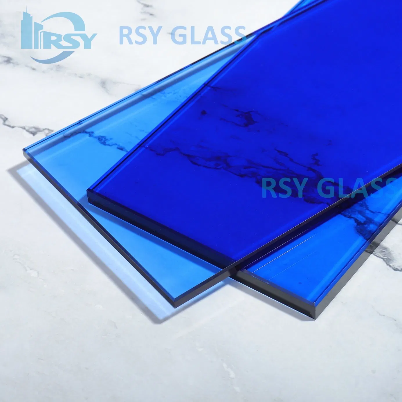 4mm-12mm Ford Blue Lake Blue Color Float Glass Used for Building