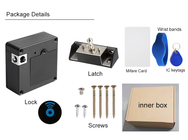 Exquisite Structure Intelligent Lock Fingerprint Locks for Cabinet and Furniture Ttlock APP