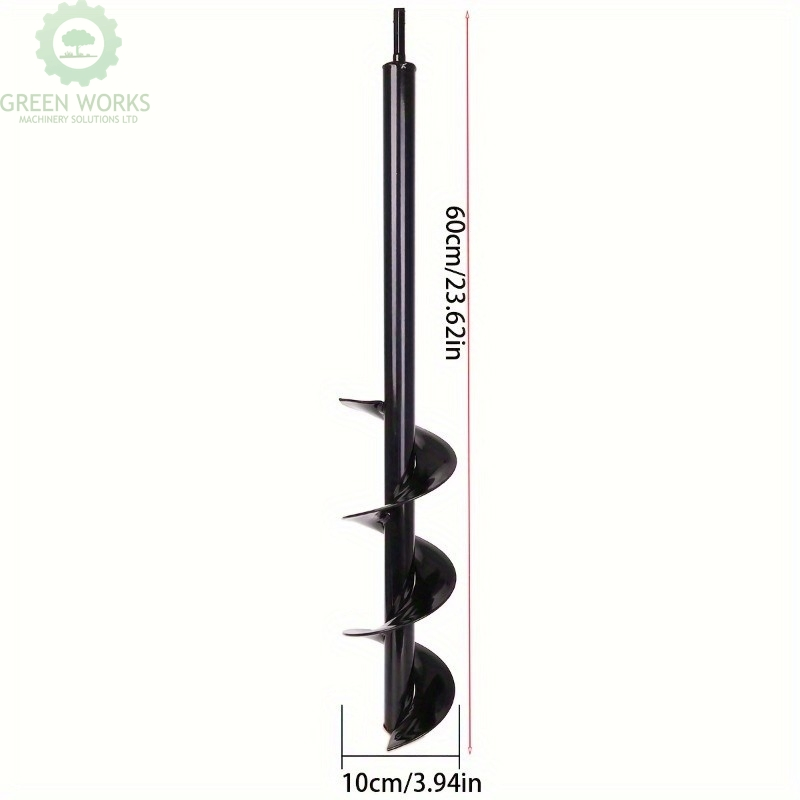 Best Auger Drill Bit for Garden Planting Drill Hole Bits in Hard Ground, Clay & Rocky Soil 1.96 3.15 3.94in