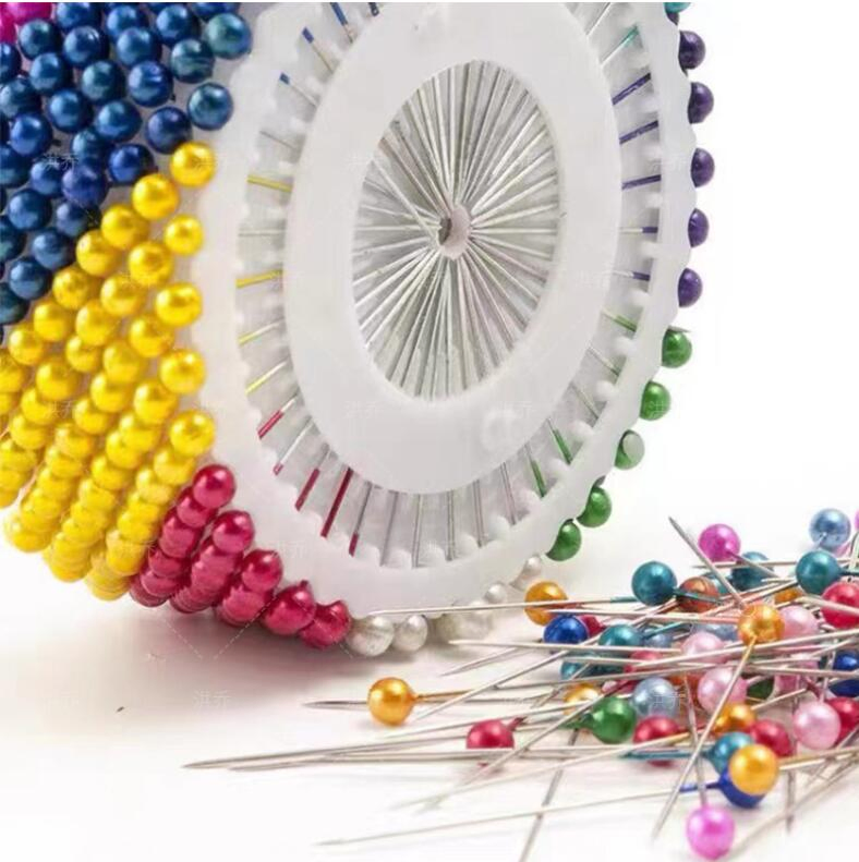 Lots of Shapes Assorted Color Pearl Head Pins Wheel for Garment and Clothes Packing