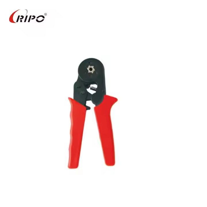Industrial Serrated Steel Wire Strippers and Crimping Pliers for Terminal Cables Featuring Plastic Clamping & Cutting Functions