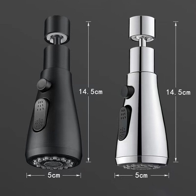 Sanipro Universal Connection Faucet Extension Bubbler Rotatable Pull out Bathroom Kitchen Sink Tap Extender Water Nozzle
