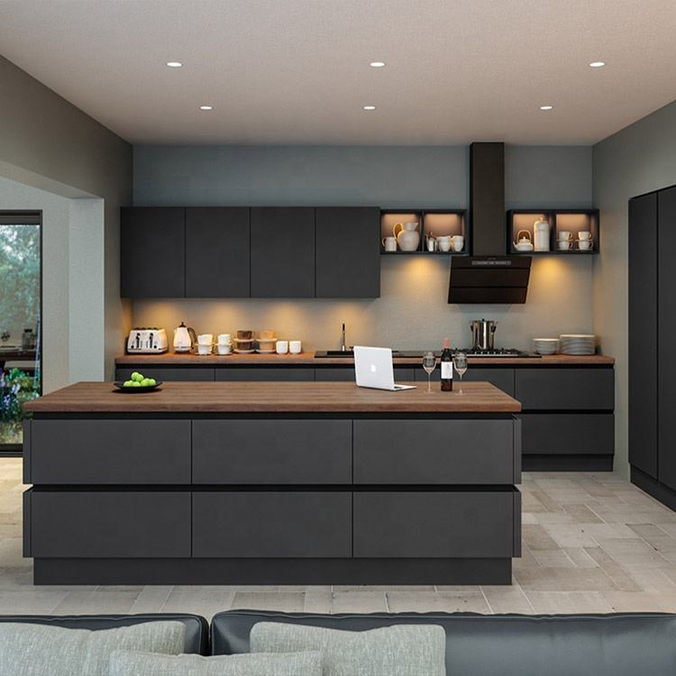 Modern Custom Make High Gloss Lacquer Kitchen Cabinet White 2PAC Kitchen Cabinets