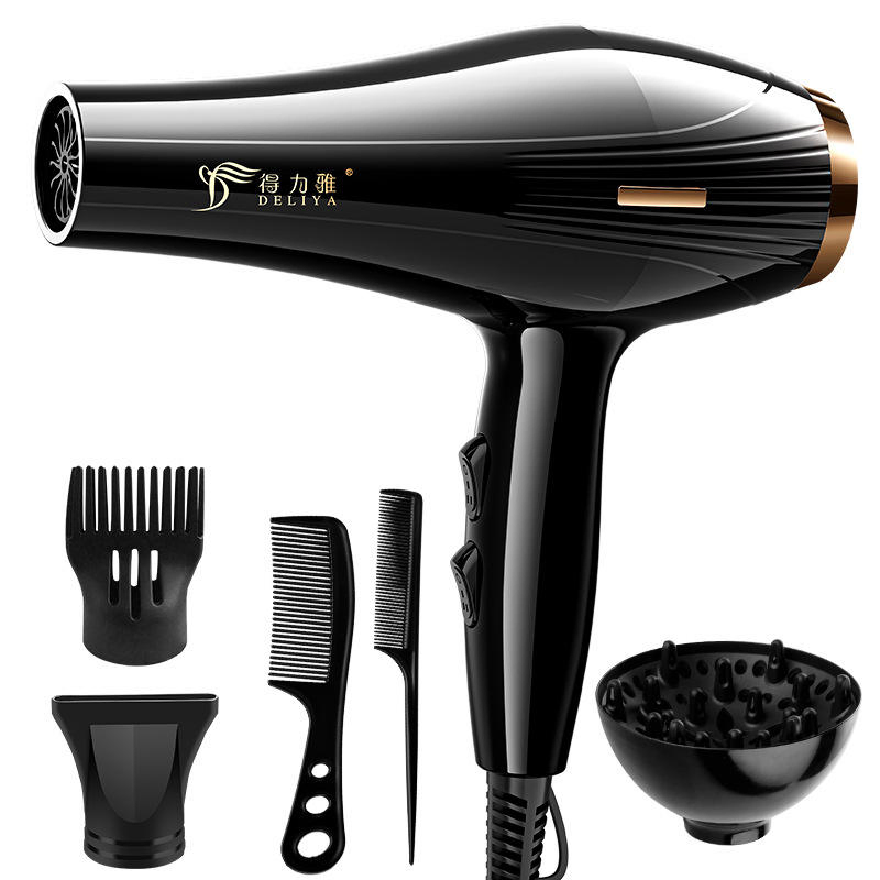 High-Power Lonic DC Motor Salon Air Dryer with High Speed Styling 3-Speed Settings Quick Drying for Household Use