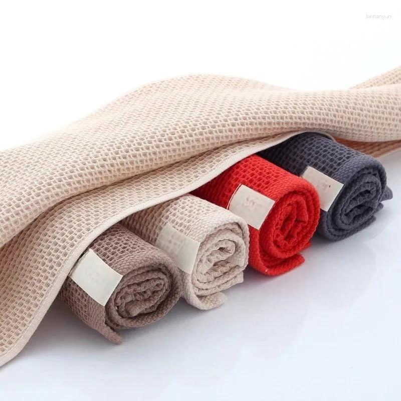 Wholesale Waffle Weave Cotton Kitchen Towel Hanging Kitchen Towel Honeycomb Set