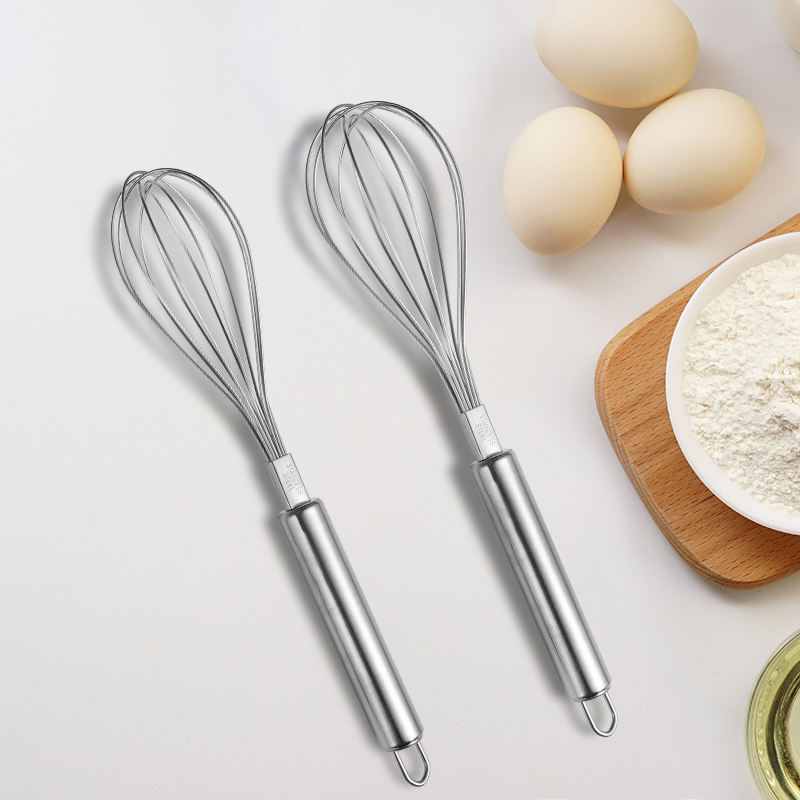 Multifunctional Egg Beater Kitchen Utensil Stainless Steel Egg Whisk