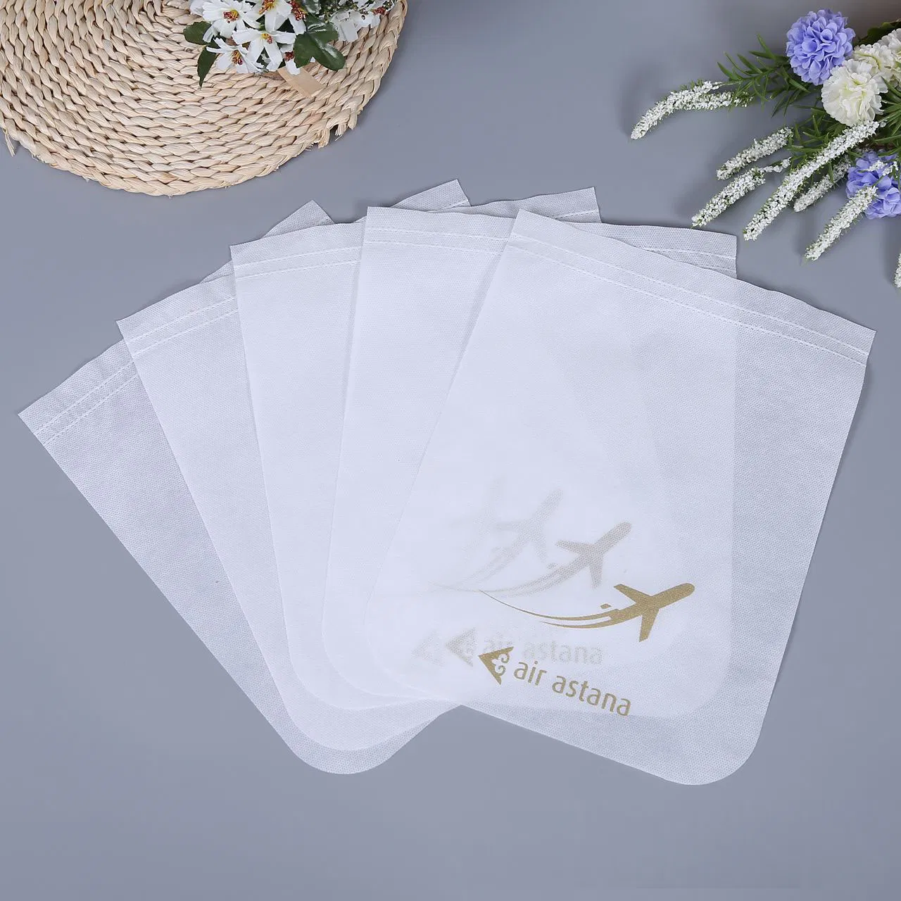 Non Woven Custom Seat Headrest Cover for Airplane Airline