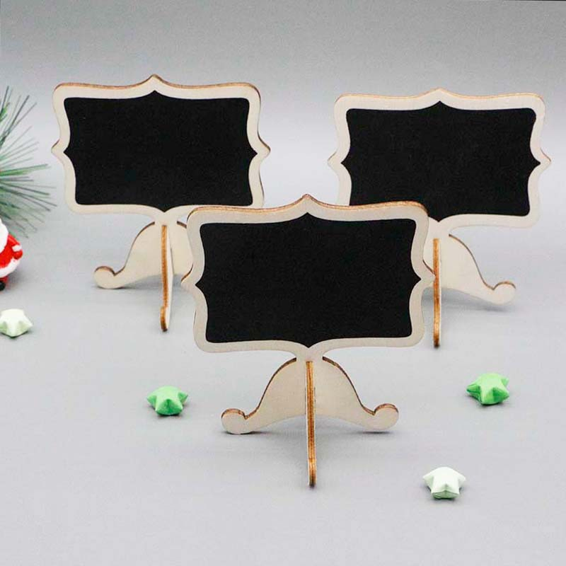 Can Erase Log Edge Vertical Desktop Chalkboard Mini Message Board Stall Display Brand Graffiti Board Bracket