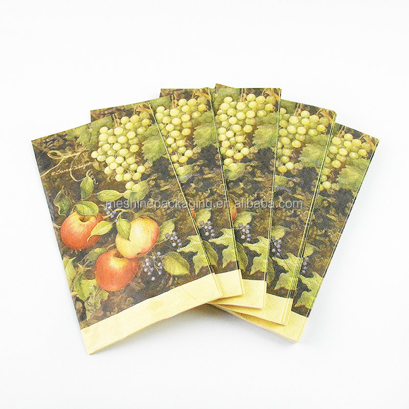 Disposable Restaurant Dining Cutlery Virgin Wood Pulp White Paper Napkins