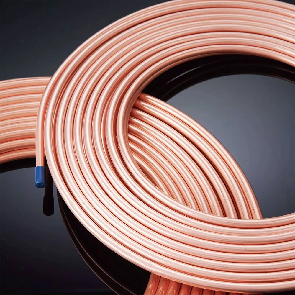 China Factory AC Copper Pipe 1/2" 3/4" Copper Tubes