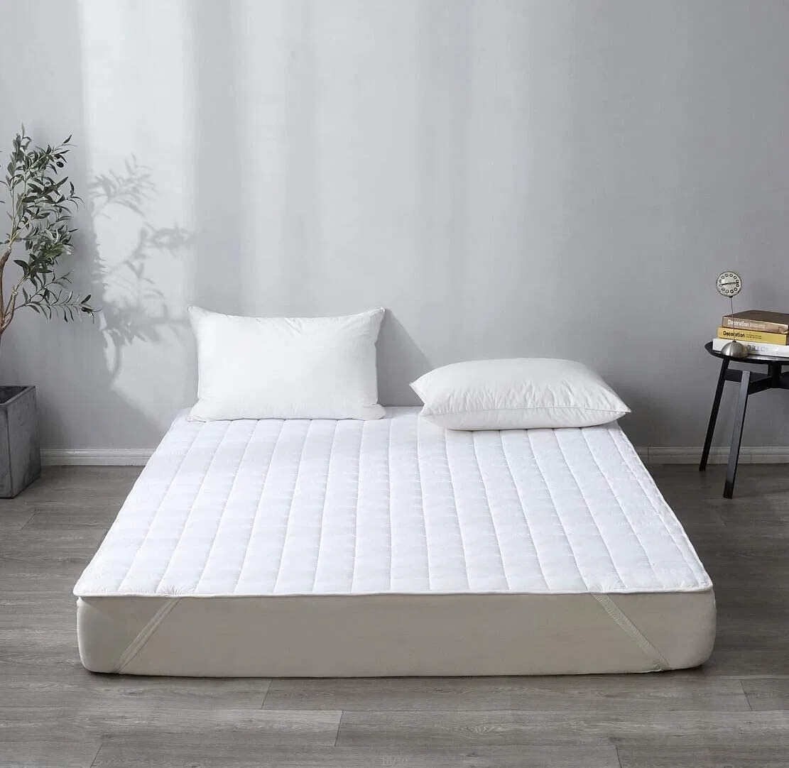 Waterproof Quilted Cal King Size Mattress Pad Cover with Zipper