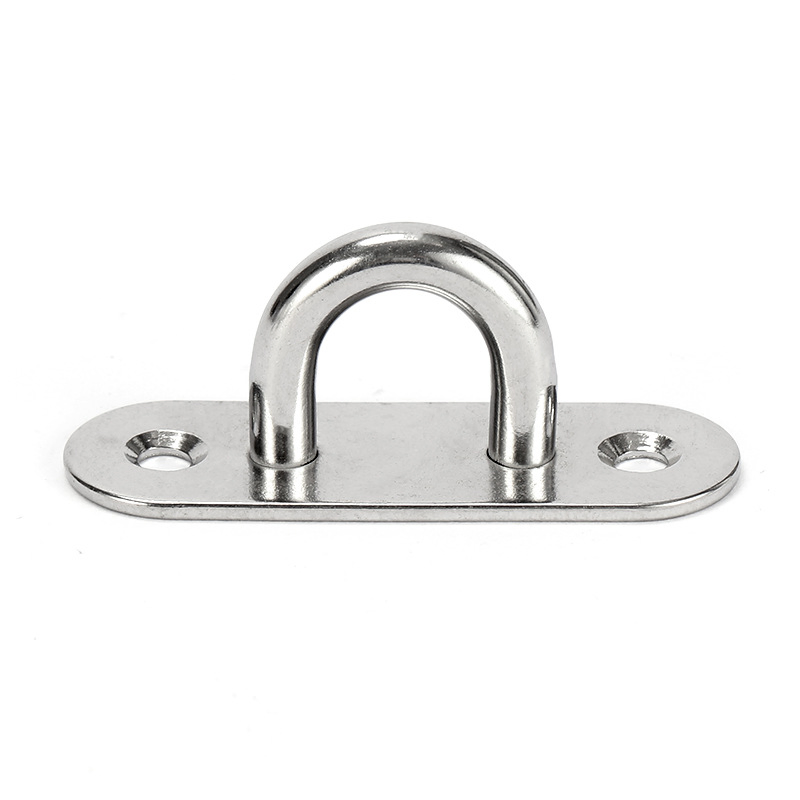 Oval Fixing Door Buckle Catch Sliding Latch Bolt Anti Theft Protection Padlock