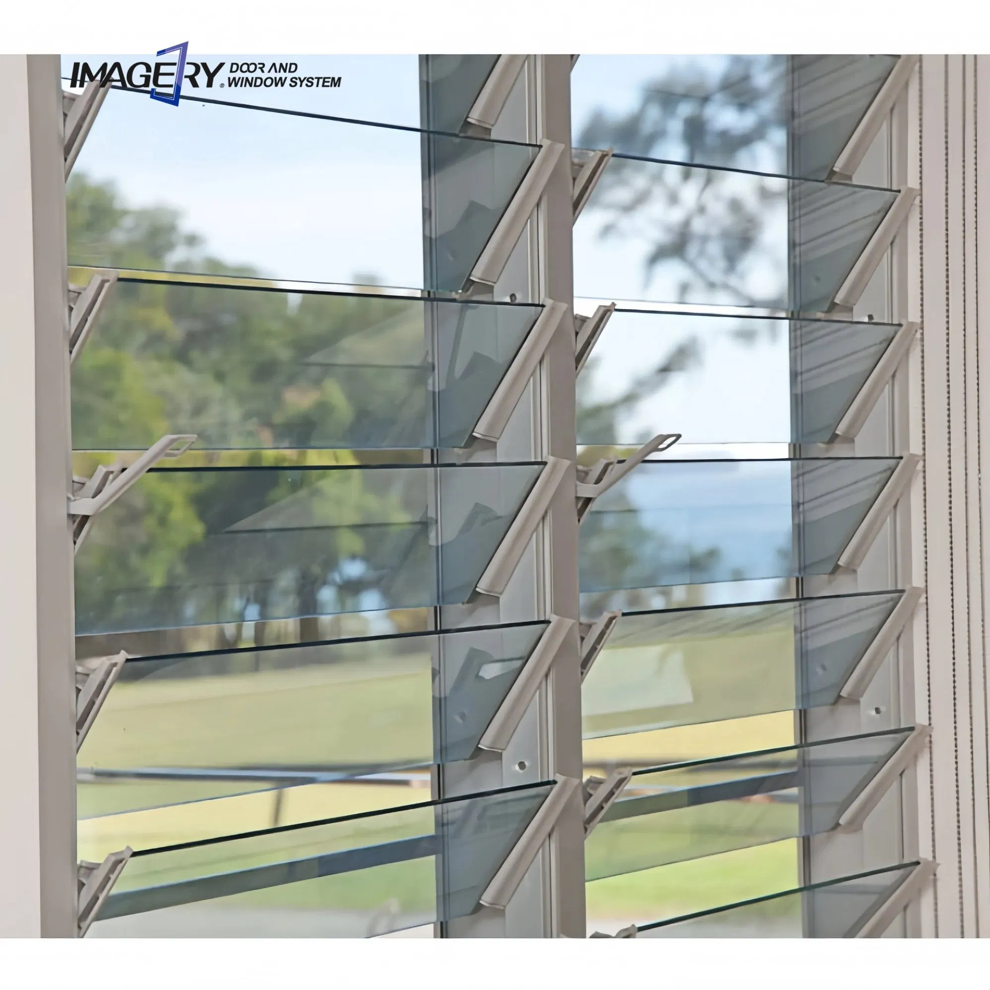 Customized Size Temperred Jalousie Morden Window Shutter Glass Louver with Factory Price