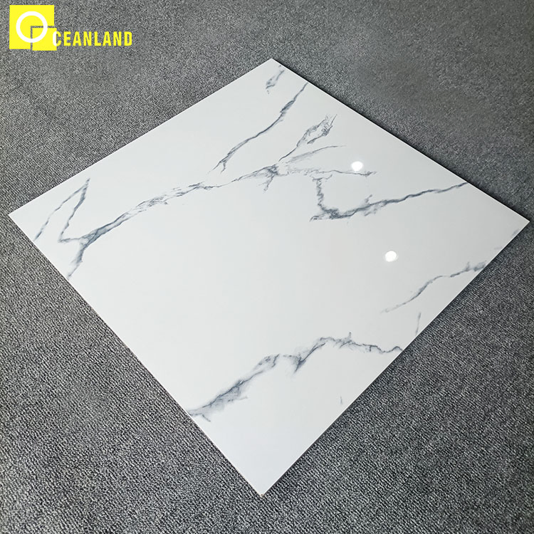 White Marble Floor Polished Glazed Pisos Porcelanato Tile Floor Porcelain Price