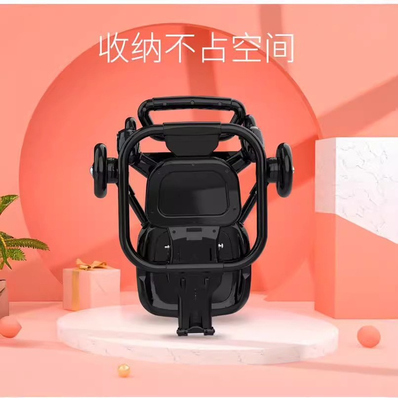Children's Walking Toy, Lightweight Baby Stroller with One Click Folding, Portable for Walking and Carrying Babies, High Landscape, Two-Way Function