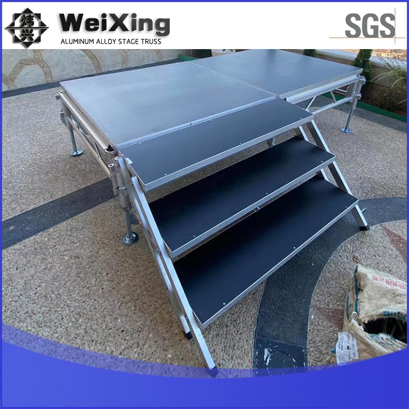 Sturdy Portable Round Aluminum Stage for Outdoor Events
