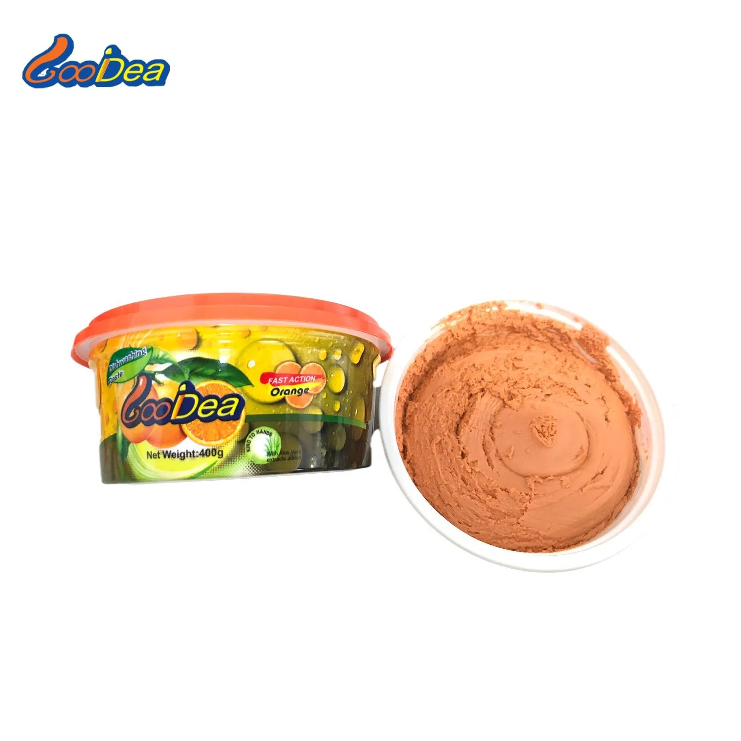 Hot Sales Wholesales Price Good Quality Good Smell 400g Orange Flavor Dishwashing Paste for Washing Bwol, Dish, etc Detergent, Wholesaler