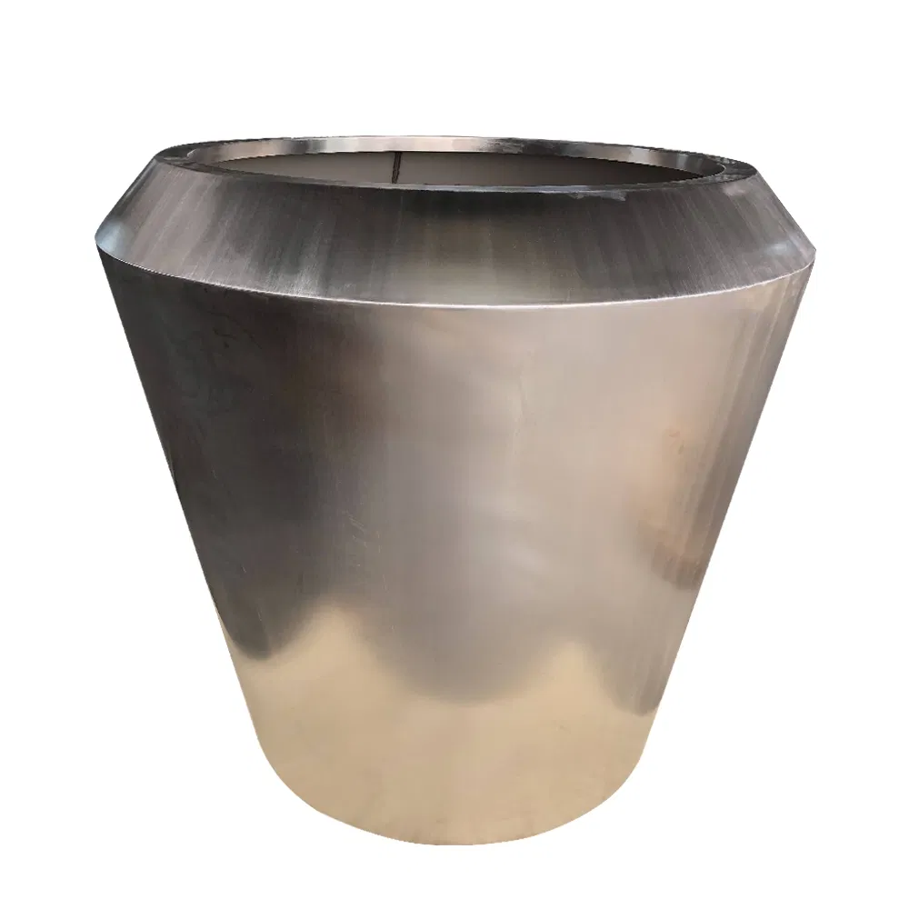 Металлический прямоугольный ящик для растений, черный