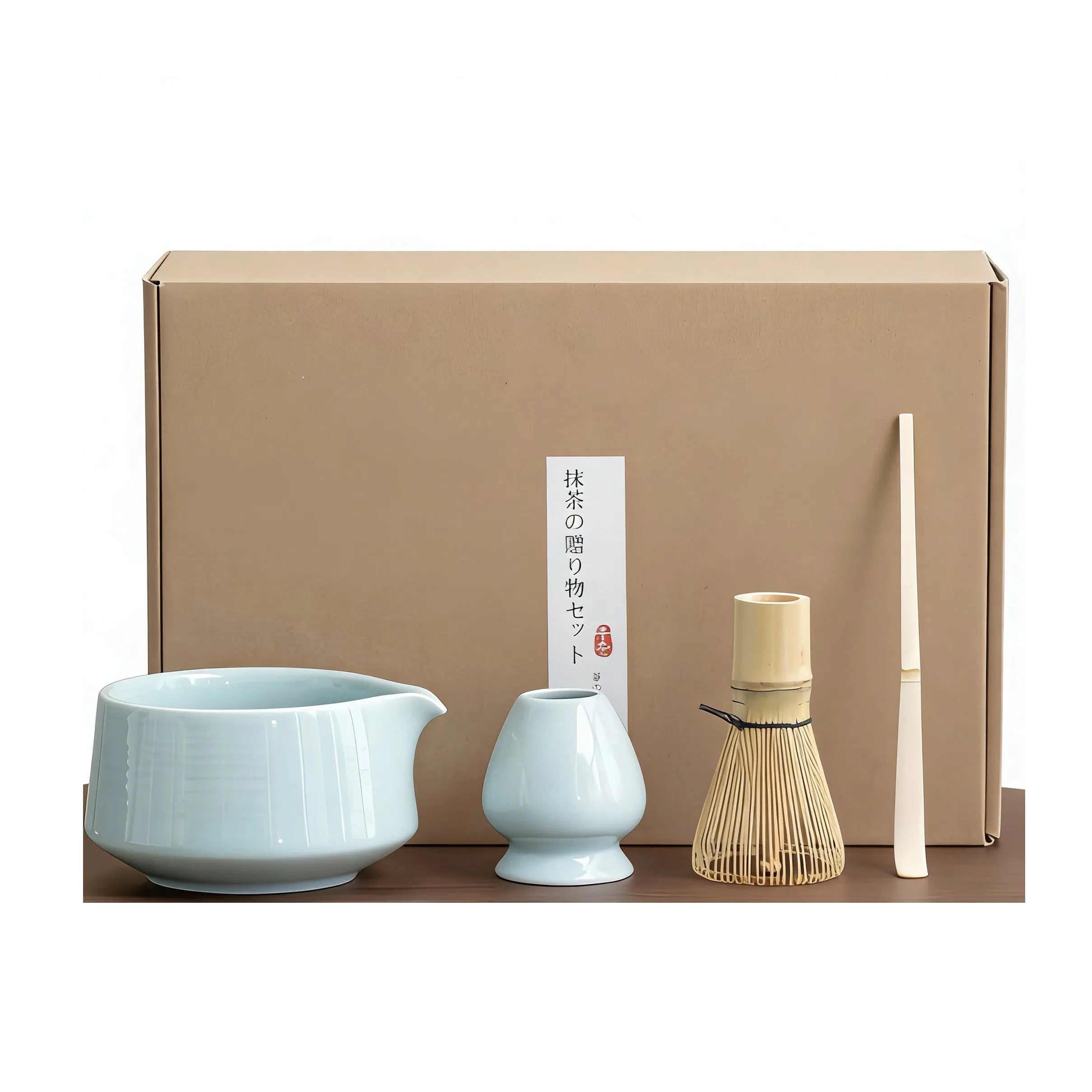 Customised Bamboo Whisk Ceramic Chasen Whisk Matcha Bowl Tool Kits Bow