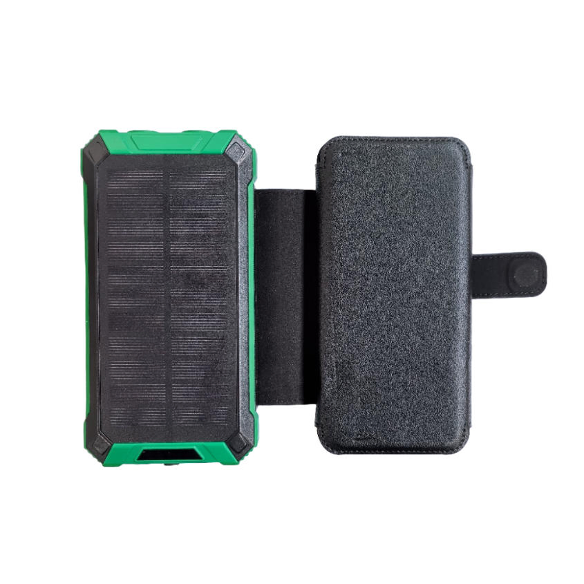 Портативный Power Bank с беспроводной и солнечной зарядкой 10000/20000 мАч