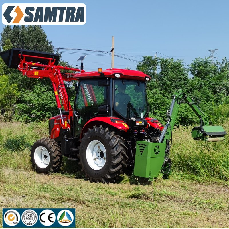 Farm Tractor Mounted Mower Hydraulic Boom Arm Trimmer for Tree Branches