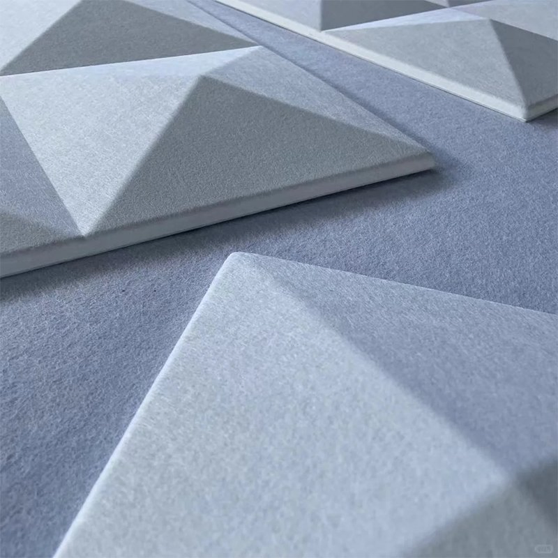 Eco-Friendly Polyester Fiber Acoustic Panels Formaldehyde-Free Soundproof Decor for Bedrooms