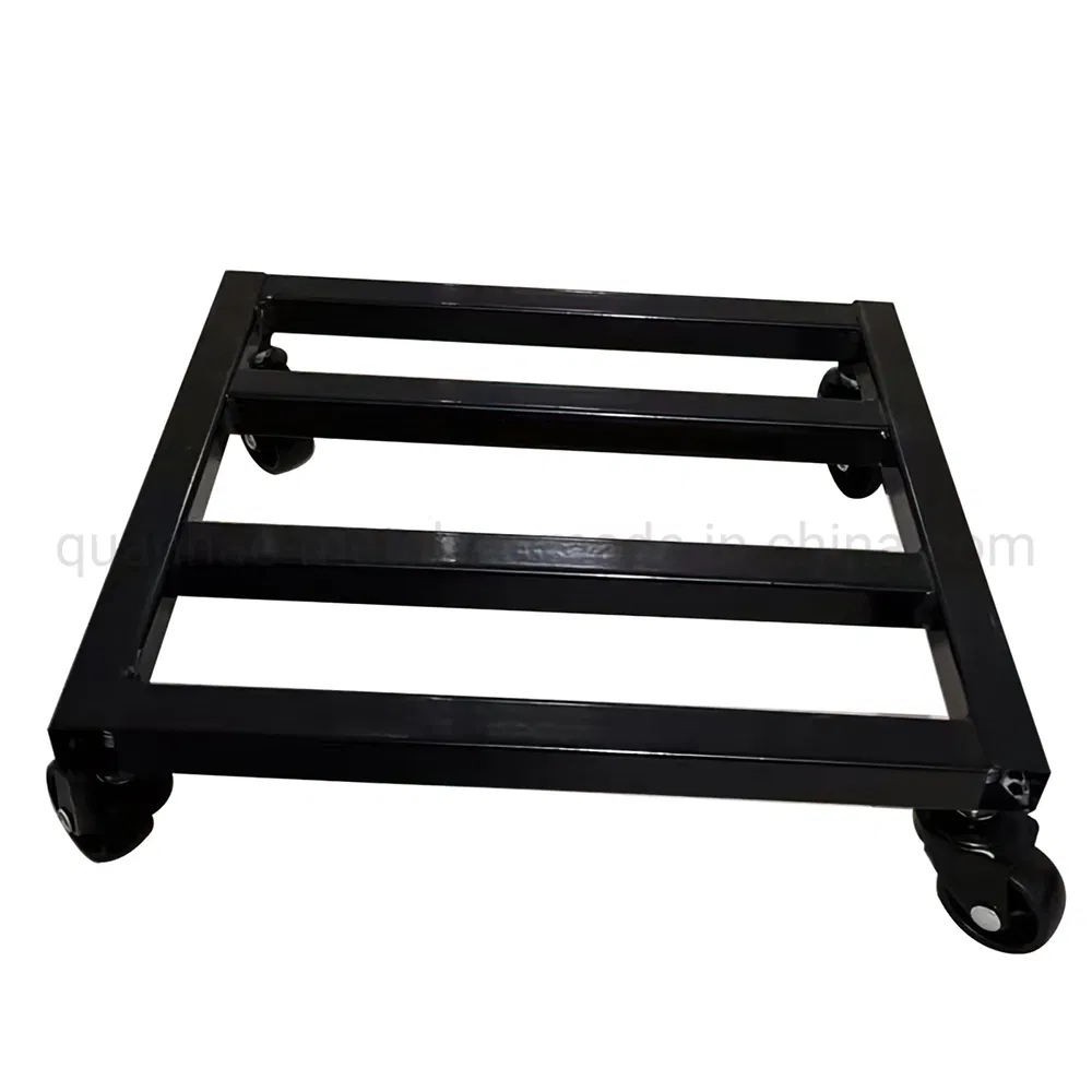 Sturdy Metal Plant Stand Square Plant Movers with Wheels