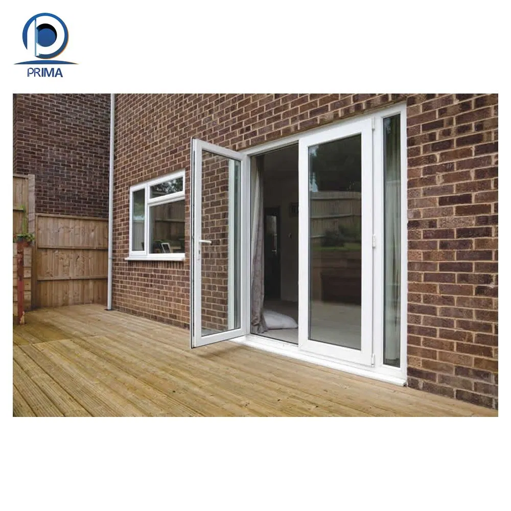 Door Customized Thermal Break Modern Design High Quality UPVC Tempered Glass Doors
