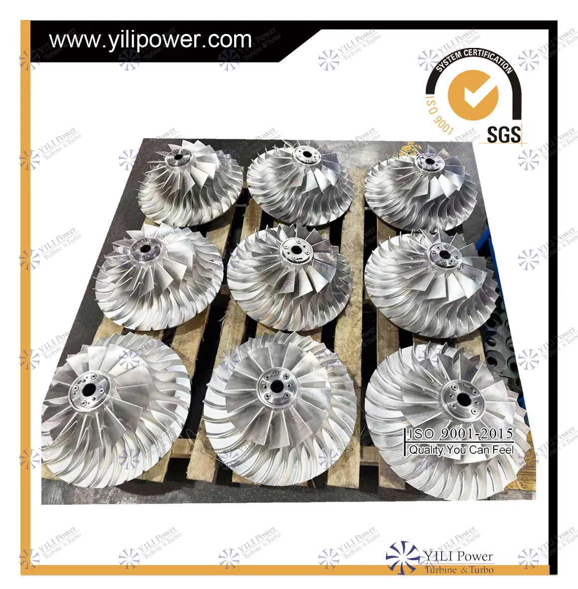 Колесо компрессора для турбокомпрессора дизельного двигателя