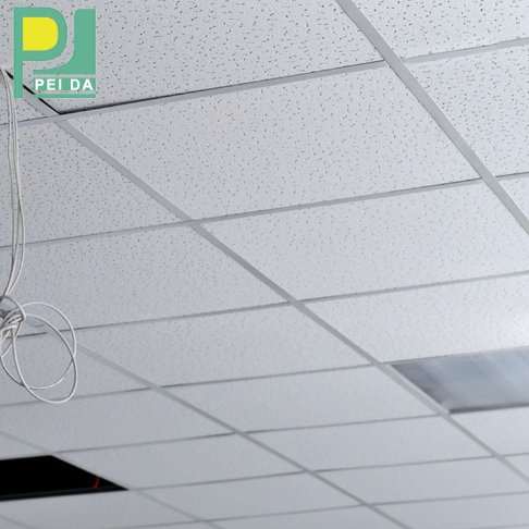 Suspension System Easy to Install Mineral Fiber Ceiling for Commercial