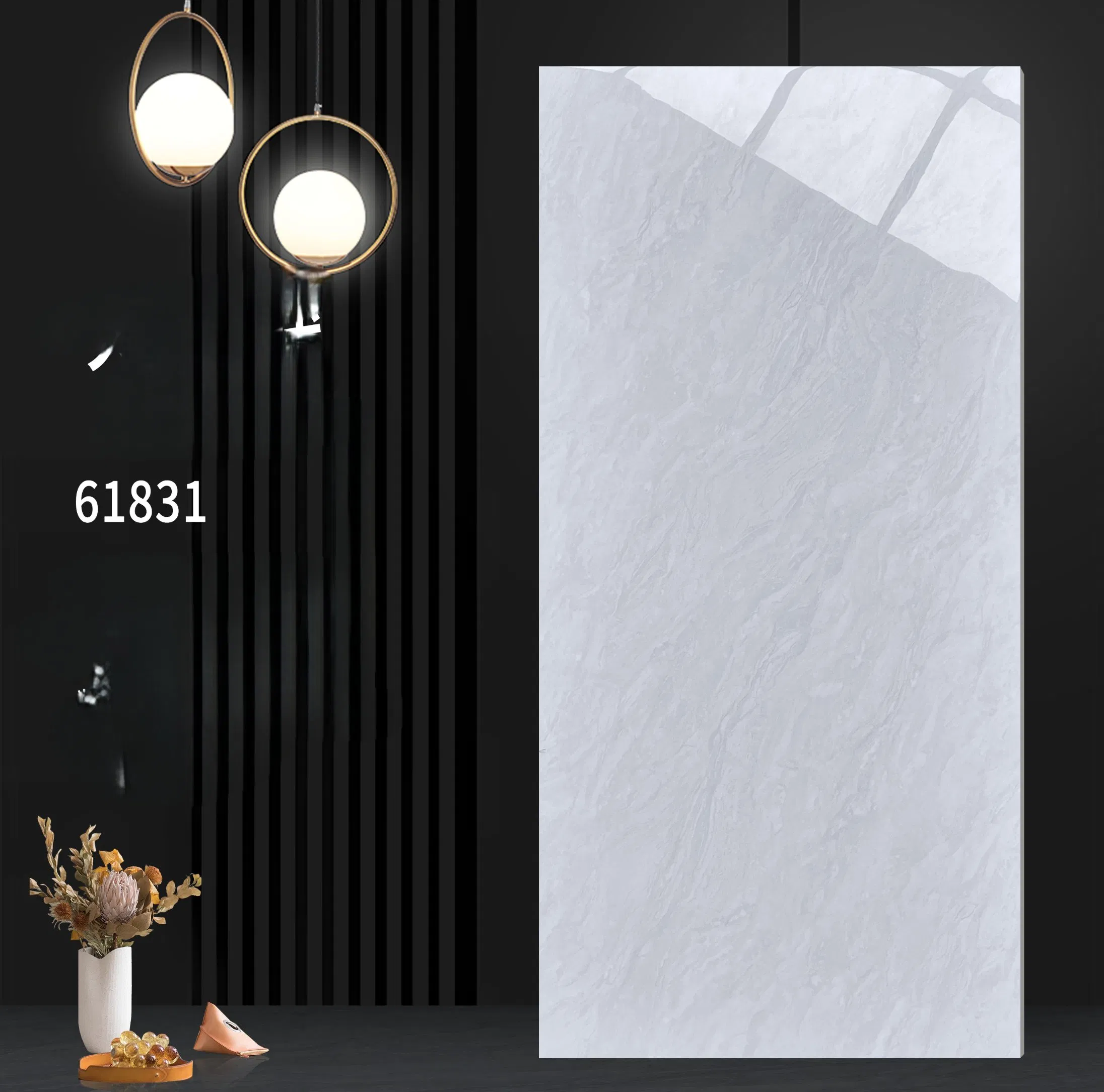 Grey Marble Porcelain Tiles 600*600mm Flooring Wall Tiles Promotion Anti-Slip for Landing