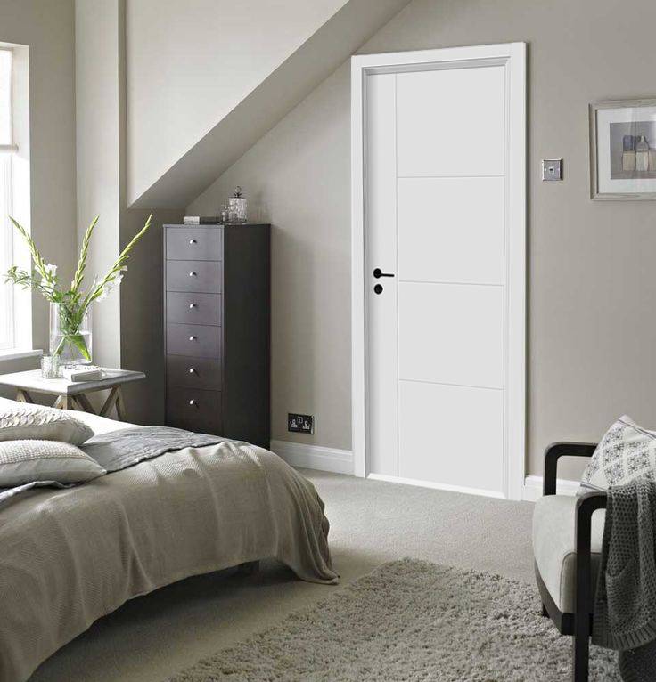 Kangton Interior Melamine Wood Veneer Flush Wooden Lacquer Door with Solid Hollow