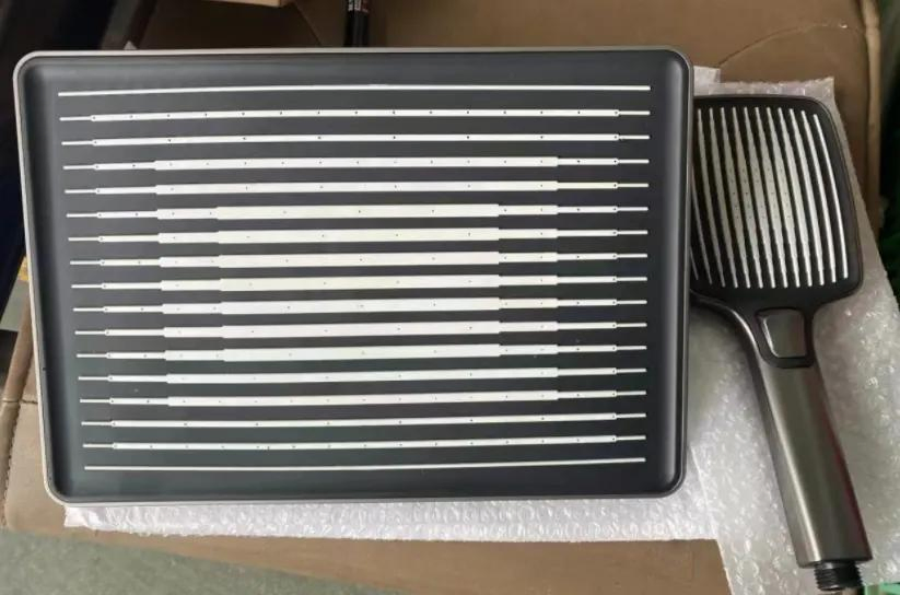 Stylish Iprosan Square ABS Bathroom Plastic Shower Set with Handles